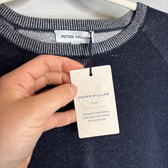 NWT Peter Millar Men's Navy Hartford Crew - Picture 5 of 14